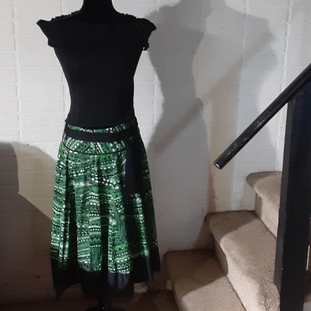 Zara top and nygard skirt